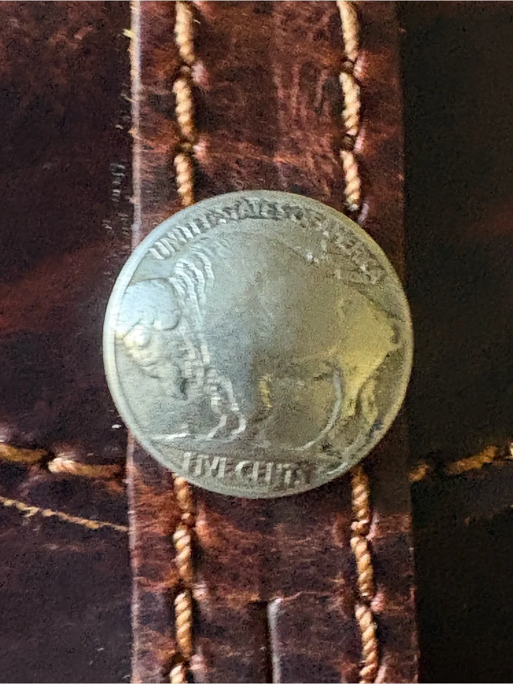 Dark Brown Leather coin holder